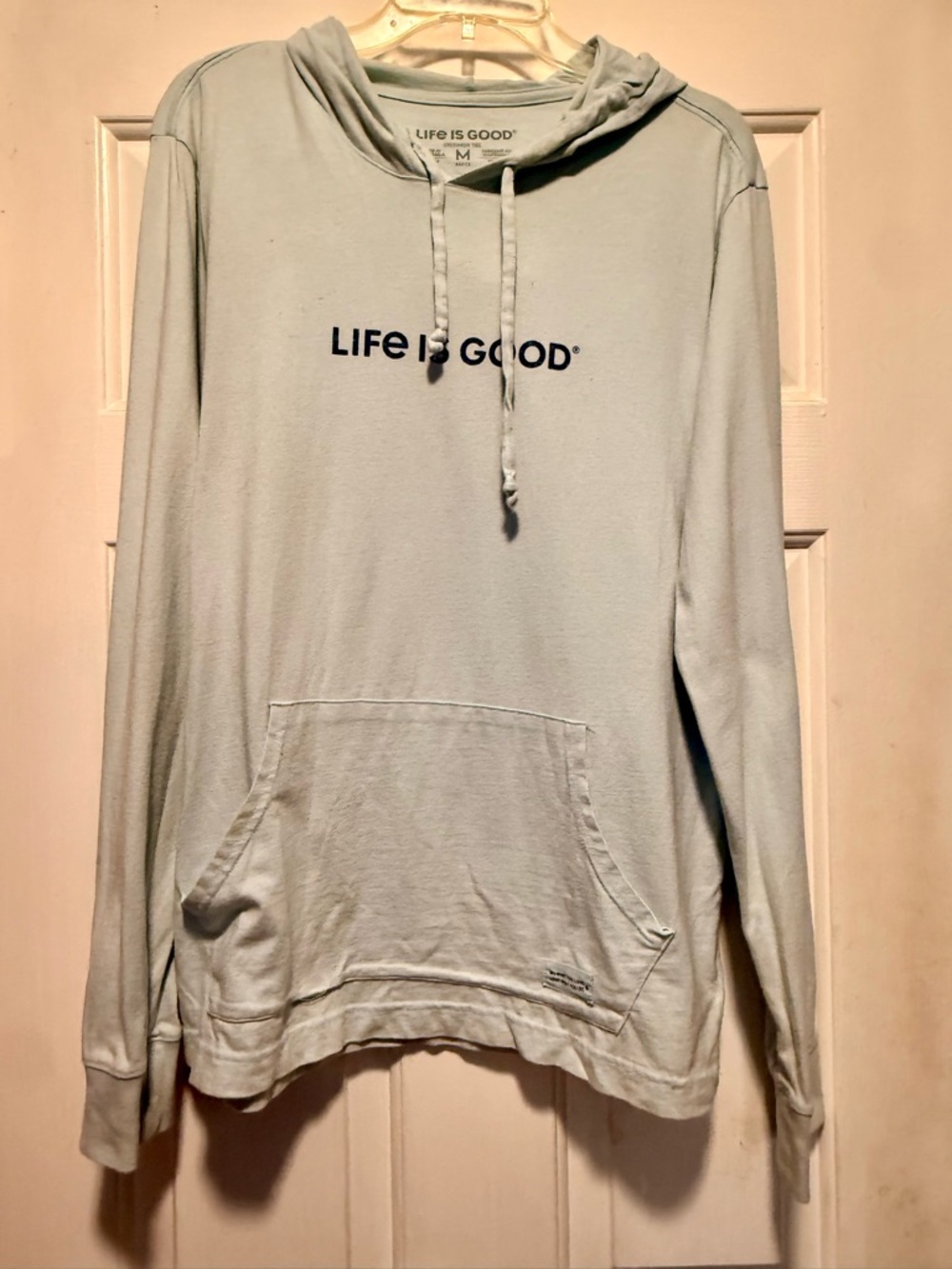 Life Is Good Beige Crusher Tee - Men's Medium